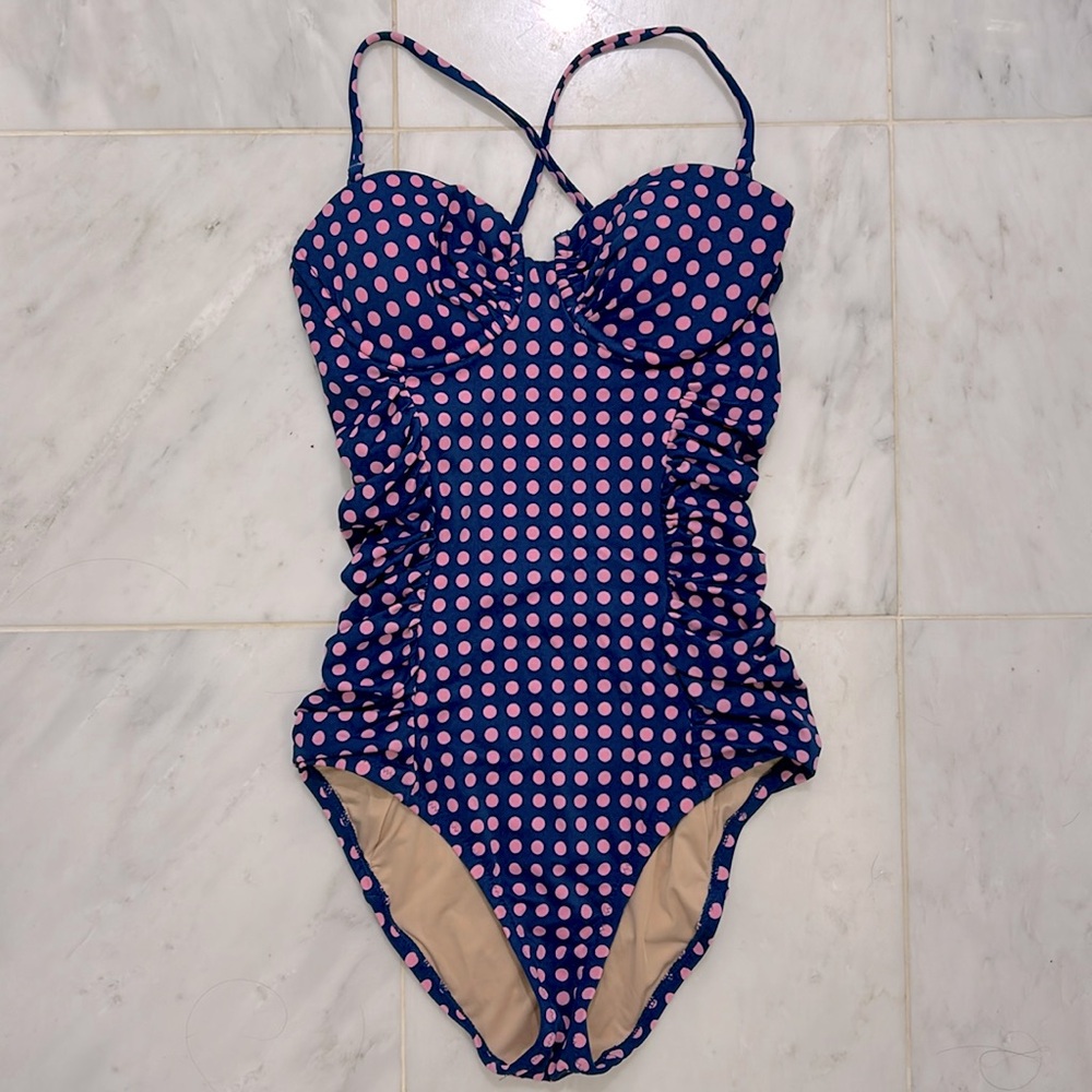 NWOT 🛍️ J. Crew polka dot bustier swimsuit
